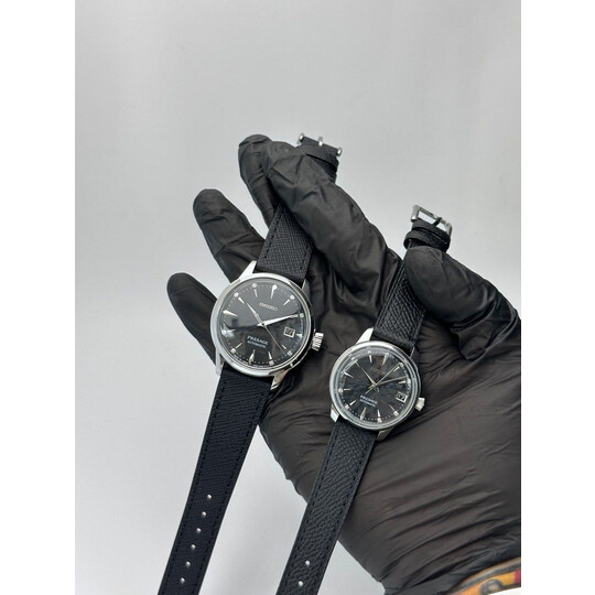 Custom Seiko Mod • Black Diamond Sakura Presage Couples • 33mm & 40.5mm